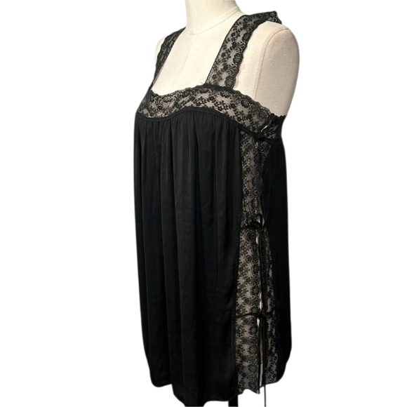 Intimately Free People Black Lace Side Tie Coverup - Picture 2 of 10